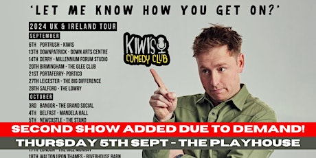 2ND SHOW! Andrew Ryan: Let Me Know How You Get On (Thu 5th Sept)