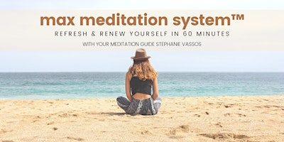 Imagem principal do evento Tranquil Tuesdays - MAX Meditation System™ with Jeannie!
