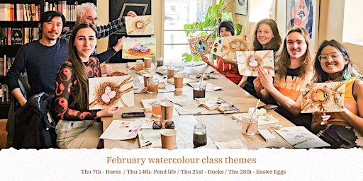 Immagine principale di Morning Watercolours - Drop in watercolour class 