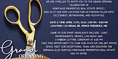 Hauptbild für GRAND OPENING AND YOUR INVITED!