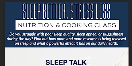 LETS TALK FOOD & SLEEP