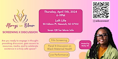 NJ Always in Bloom Screening x Discussion primary image