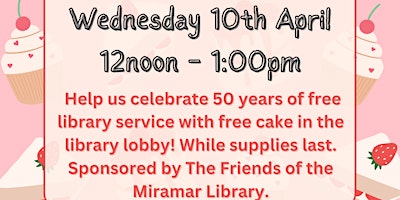 Imagem principal do evento Broward County Library 50th Anniversary Birthday Party!