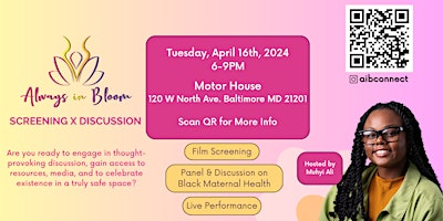 MD Always in Bloom Screening x Discussion primary image