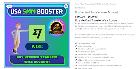 Buy Verified TransferWise Account - 100% USA, UK Wise