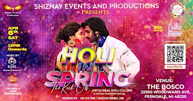 Holi in Spring - The Kick Off (Outdoor & Indoor) at The BOSCO