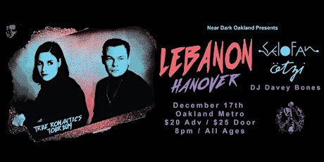 Near Dark Presents: Lebanon Hanover, Selofan & Ötzi primary image