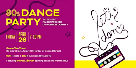 Let's Dance! - ‘80s Dance Party to Benefit  Family Promise of Hudson County