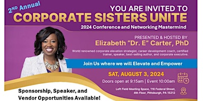 Image principale de Corporate Sisters Unite! 2024 Conference and Networking Mastermind