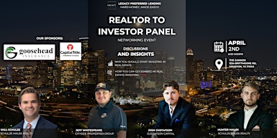 Hauptbild für Realtor to Investor Panel Networking Event