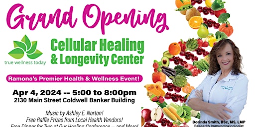 Image principale de Grand Opening!  Cellular Healing & Longevity Center!