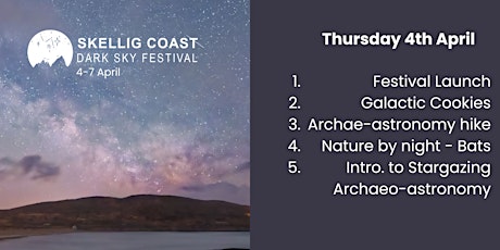 Skellig Coast Dark Sky Festival Day Ticket Thursday 4 April