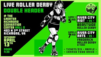 Imagem principal do evento Live Roller Derby Double Header