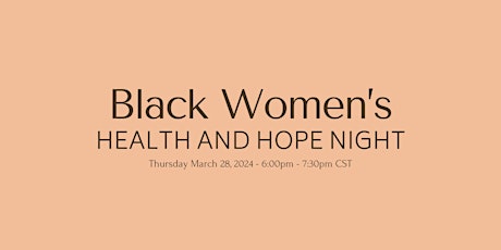 Discussion on black women's health and the impact of the weight we carry.
