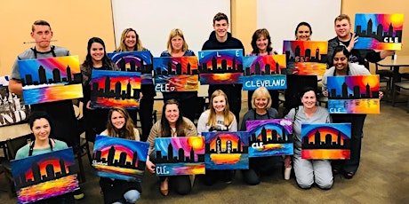Cleveland Skyline Paint Night | Wickliffe Paint and Sip