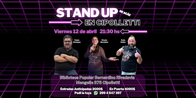 Imagen principal de Stand Up, de Acá!! en la Biblioteca Bernardino Rivadavia