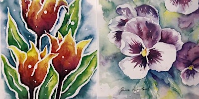 Imagem principal do evento "Flowers in Watercolor" with Janice Keirstead Hennig