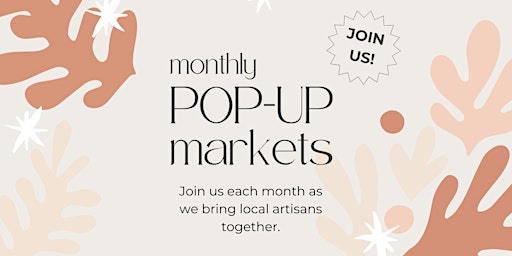 Imagem principal do evento Monthly Pop Up Market