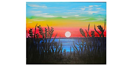 Paint and Sip this Serene Seagrass Sunset