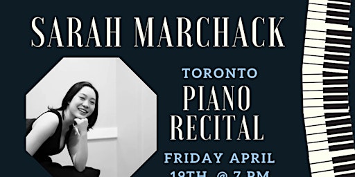 Imagem principal do evento Sarah Marchack Piano Recital