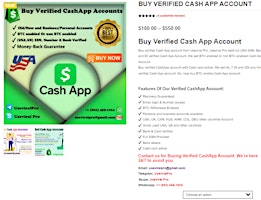 Imagem principal do evento Best 3 Sites to Buy Verified Cash App Accounts in This Year
