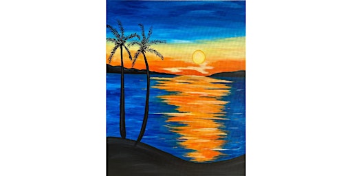 Painting of a Stunning Island Sunset primary image
