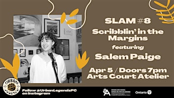 Imagem principal de Scribblin' in the Margins Slam, ft. Salem Paige