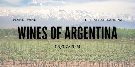Imagen principal de Planet Wine Class - Wines of Argentina