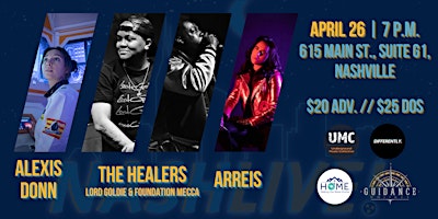 Imagem principal do evento NashLive! Presents: Alexis Donn, The Healers, and ARREIS