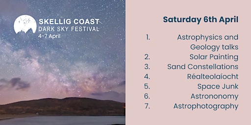 Skellig Coast Dark Sky Festival Day Ticket Saturday 6 April primary image