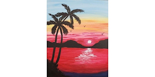 Painting of a Stunning Islands Red Sunset  primärbild