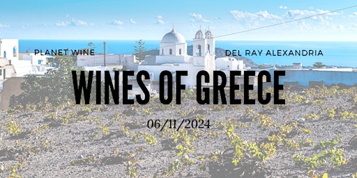 Imagem principal do evento Planet Wine Class - Wines of Greece