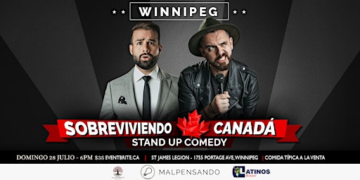Imagem principal do evento Sobreviviendo Canadá - Comedia en Español - Winnipeg