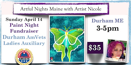 Paint Night FUNdraiser for Durham AmVets Ladies Auxiliary, Durham primary image