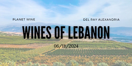 Imagen principal de Planet Wine Class - Wines of Lebanon