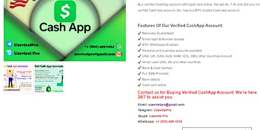 Hauptbild für Top 12 Sites to Buy Verified Cash App Accounts Old and new don