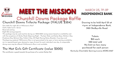 Churchill Downs Package Raffle