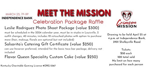 Celebration Package Raffle primary image