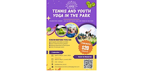 Youth  Tennis & Yoga In the Park