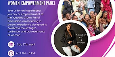 Imagem principal de QUEENS CROWN PANEL DISCUSSION: EMPOWERING WOMEN