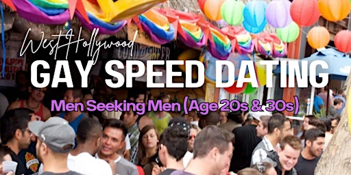 Gay Speed Dating: Men Seeking Men (Ages 20s & 30s) | WeHo primary image