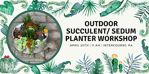 Outdoor Succulent/Sedum Planter Workshop Intercourse Workshop  primärbild
