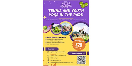 Youth Tennis and Yoga primary image