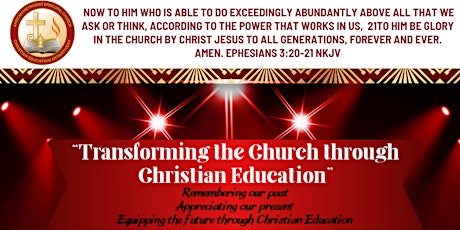 "Transforming the Church through Christian Education" Banquet