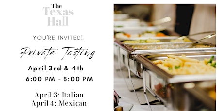 The Texas Hall Tasting Event