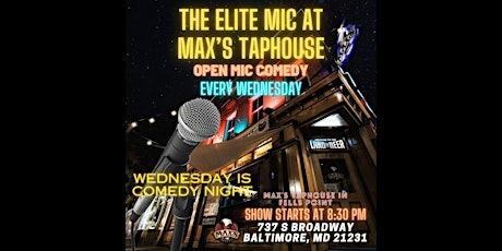 Max's Taphouse Comedy Night: Wednesday Night Stand-up Comedy Open Mic