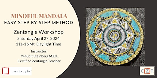 Primaire afbeelding van Mindful Mandalas: A Journey into Meditation + Artistry Virtual  Workshop