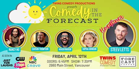 Comedy in the Forecast - Live standup comedy in Mount Pleasant