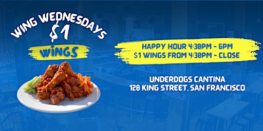 Wing Wednesdays at Underdogs Cantina primary image
