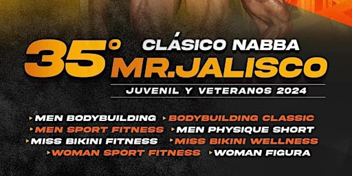 Imagem principal do evento NABBA Mr. Jalisco juvenil y veteranos 2024
